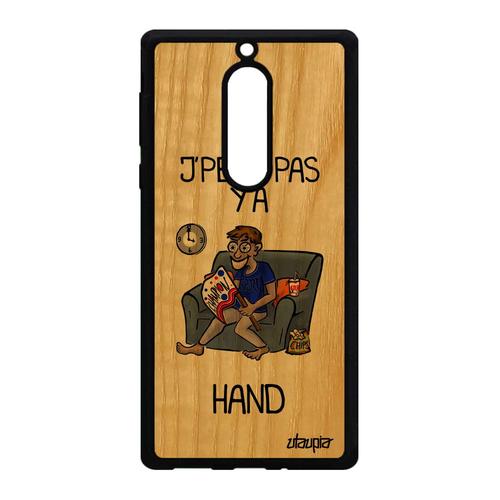 Coque Bois Nokia 5 Silicone J'peux Pas Y'a Handball Gris Supporter Humour Telephone Mobile Hand Tpu Antichoc Texte Bumper Jpeux Je