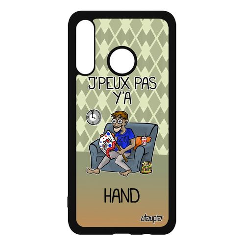 Coque Huawei P30 Lite Silicone J'peux Pas Y'a Handball Personnalisé Jpeux Case Texte Hand Supporter Bd Antichoc Je Humour Drole Vert