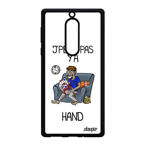 Coque Pour Nokia 5 En Silicone J'peux Pas Y'a Hand Tpu Personnalisé Humoristique Bande Dessinée Blanc Handball Solide Antichoc Texte