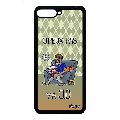 Coque J'peux Pas Y'a Jo Huawei Y6 2018 Silicone Athletisme Vert Cover Sport Gel Je De Protection Antichoc Texte Drole Supporter Bd
