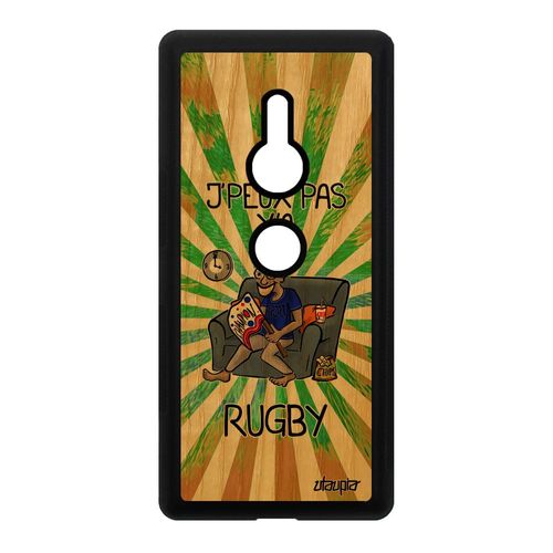 Coque Pour Sony Xperia Xz2 Bois Silicone J'peux Pas Y'a Rugby Comique Telephone Drole Vert Je Antichoc Humour Dessin Texte Portable