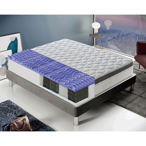 Matelas 180x200 À  Ressorts Ensachés - Mémoire De Forme - À  13 Zones Modèle Positano