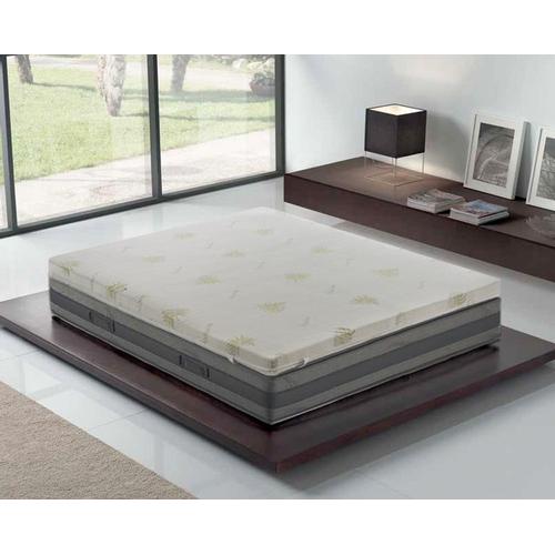 Sur-Matelas 90x200 En Mousse À  Mémoire De Forme De 10 Cm Avec Revêtement Amovible En Aloe Vera