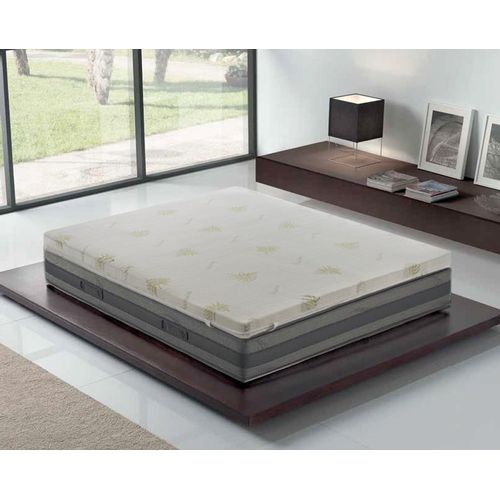 Sur-Matelas 90x200 En Mousse À  Mémoire De Forme De 5 Cm Avec Revêtement Amovible En Aloe Vera