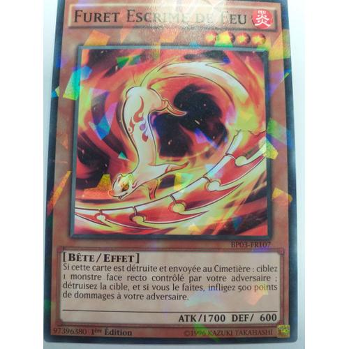 Carte Yu-Gi-Oh Bp03-Fr107 Sh Furet Escrime De Feu Fr