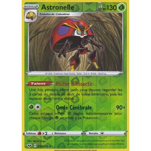Carte Pokemon - Astronelle - 019/202 - Holo Reverse - Épée Et Bouclier