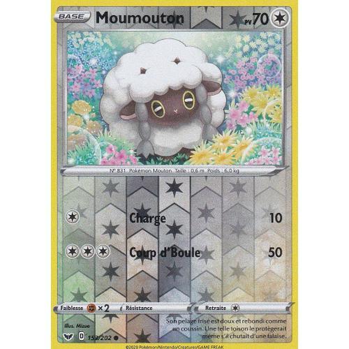 Carte Pokemon - Moumouton - 153/202 - Reverse - Épée Et Bouclier