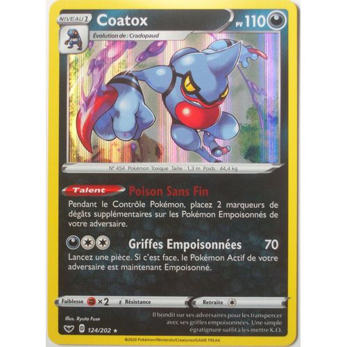 Pokémon - 124/202 - Coatox - Eb01 - Epée Et Bouclier 1 - Holo Rare