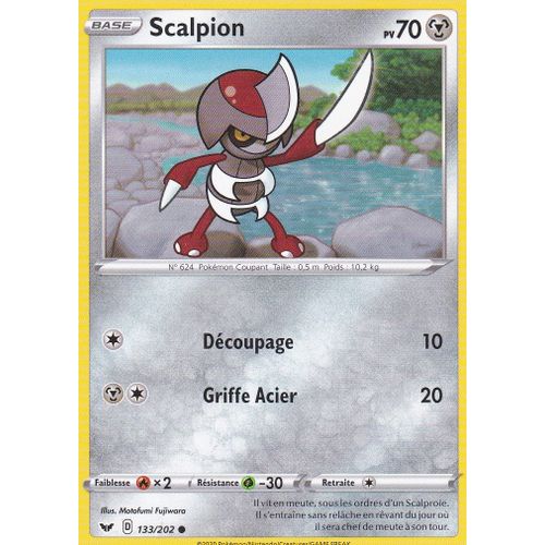 Carte Pokemon - Scalpion - 133/202 - Épée Et Bouclier