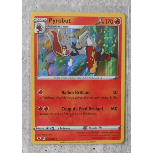 Pokémon - 35/202 - Pyrobut - Eb01 - Epée Et Bouclier 1 - Holo Rare