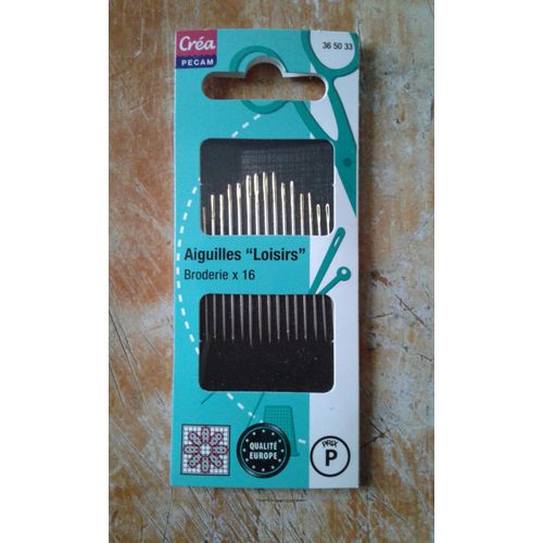 16 Aiguilles "Loisirs" Broderie