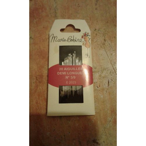 20 Aiguilles Demi Longues N°3/9