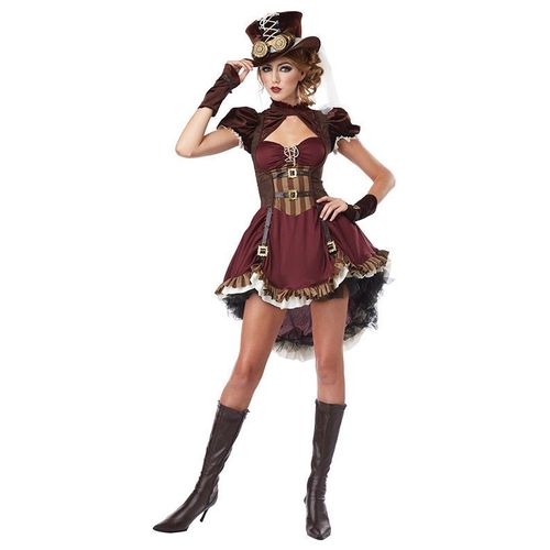 Déguisement Steampunk Femme Bordeaux - Taille: S (38/40)