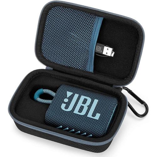 Étui Housse pour JBL GO 3 Mini Enceinte Bluetooth, Coque Rigide avec éponge Sac de Rangement (Dark Blue)¿