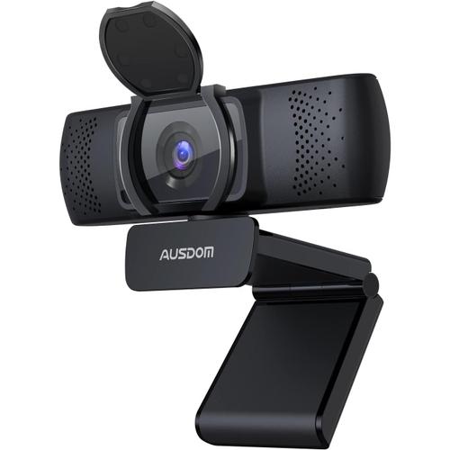 Business Webcam pour PC, AF640 Full HD 1080p/30ips Appels Vidéo, Autofocus Web Caméra avec Microphone, Vue Grand Angle 90° pour Ordinateur, Fonctionne avec Skype, Zoom, WebEx, Lync, TV