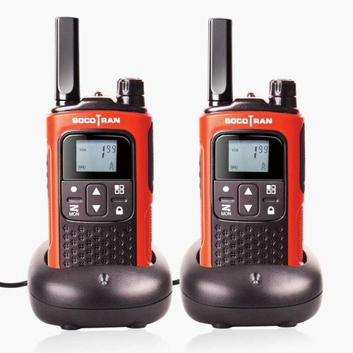 Rechargeable Talkie-Walkie Enfant Longue Distance Walkie Talkies T80 8 Canal Portable Radio Bidirectionnelle avec VOX Code de Confidentialité CTCSS/DCS Monitor Câble USB Batterie & Chargeur