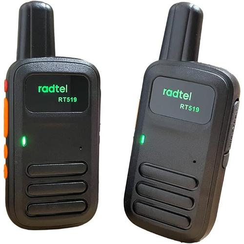 Rt519 Super Mini Pmr446 Rechargeable Talkie Walkie 99 Canaux License Free Radio Vox Walky Walky Communication And Usb Charger Adult And Child Restaurant Supermarket