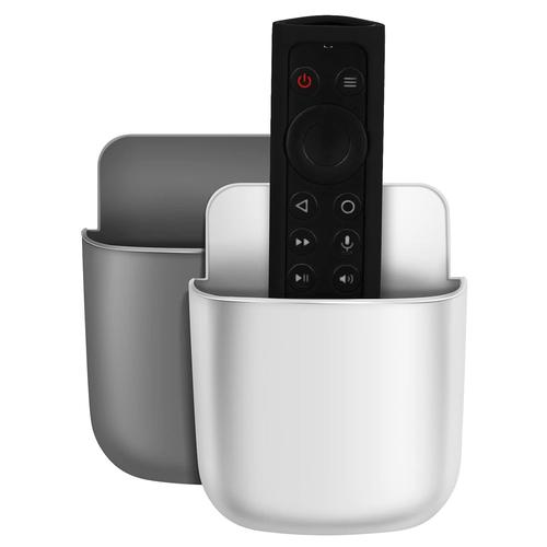 2 Pièces Support De Télécommande Universel Compatible Avec La Télécommande Apple Tv 4th / 5th /4k 6th Generation Et Toutes Les Autres Télécommandes, Support De Téléphone Portable Mural