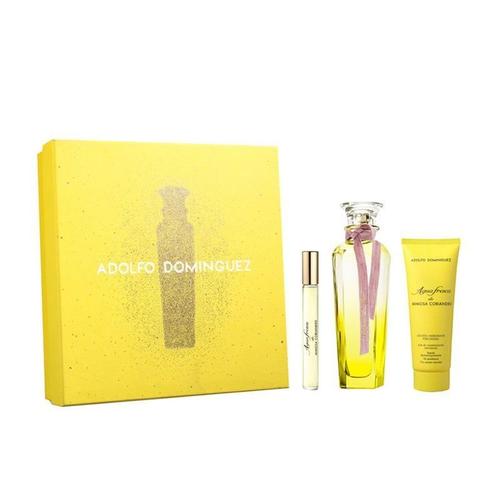 Adolfo Dominguez Agua Fresca Mimosa Coriandro Eau De Toilette 120ml Vaporizador + Locion Corporal Perfumada 75ml + Miniatura 1u. 