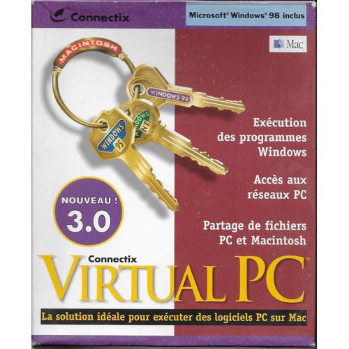 Virtual Pc Windows 98 - (V. 3.0) - Version Boîte - 1 Utilisateur - Cd - Mac - Français)