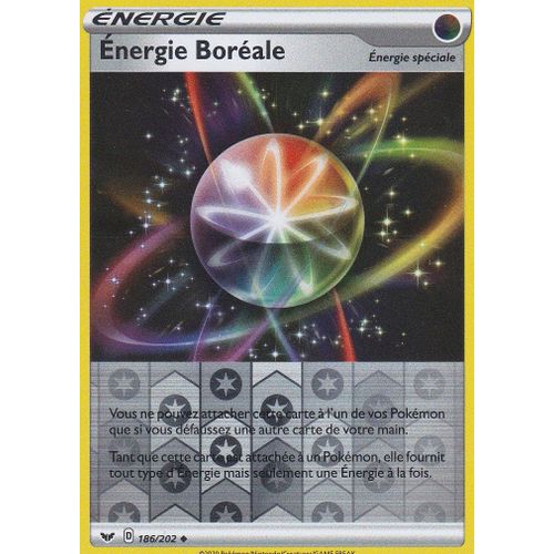 Carte Pokemon - Énergie Boréale - 186/202 - Reverse - Épée Et Bouclier