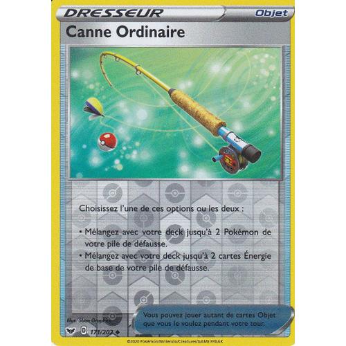 Carte Pokemon - Canne Ordinaire - 171/202 - Reverse - Épée Et Bouclier