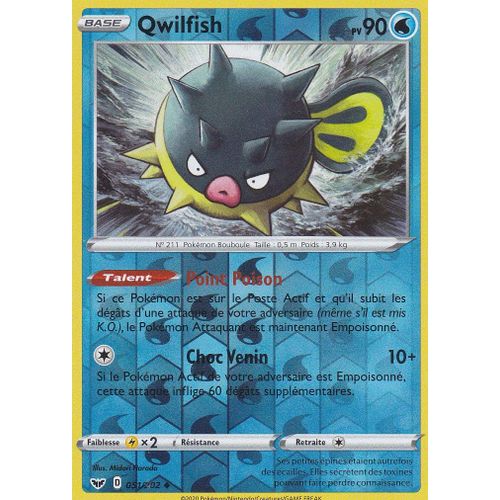 Carte Pokemon - Qwilfish - 051/202 - Reverse - Épée Et Bouclier