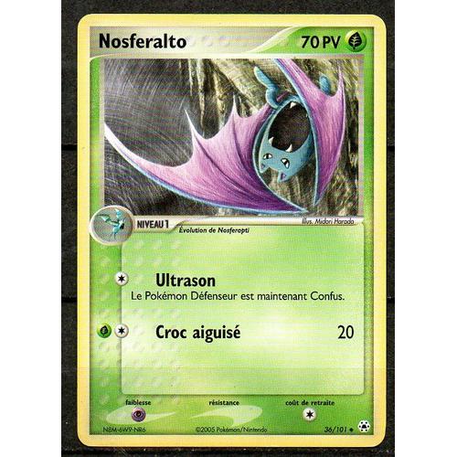 Carte Pokemon Nosferalto 70pv / Édition Ex : Légendes Oubliées / N°36/101