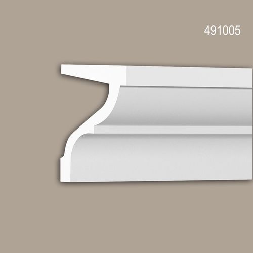 Corniche Profhome 491005 Profil de façade Moulure décorative Moulure décorative design moderne blanc 2 m