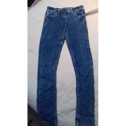 Jean 14 Ans Extensible Skinny Bleu