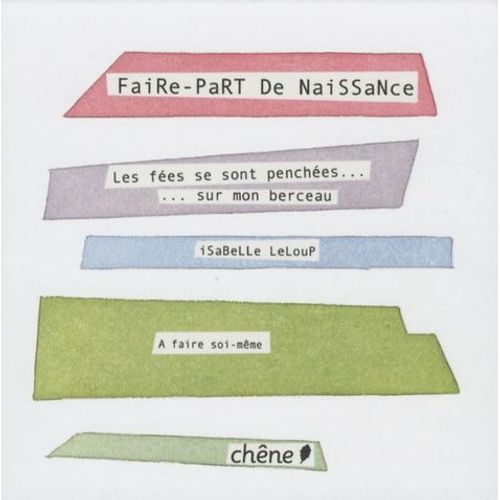 Faire-Part De Naissance - Les Fées Se Sont Penchées - Sur Mon Berceau