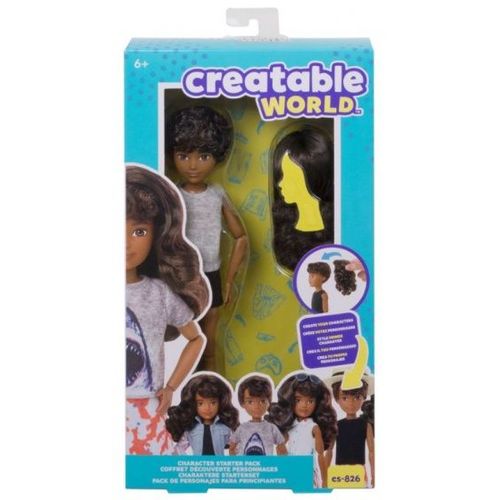 Creatable World Poupée Starterspakket Brune Cheveux Ondulés 30 Cm