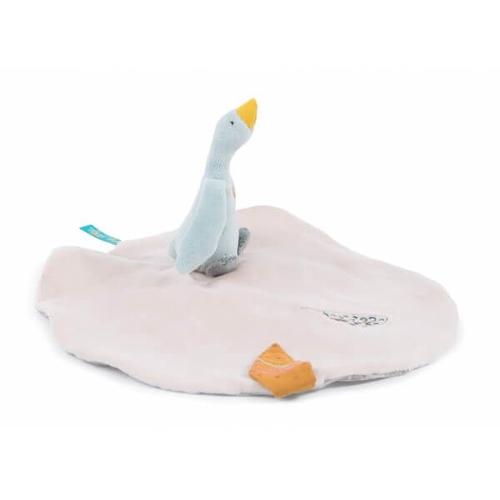 Doudou Oie Oiseau Le Voyage D'olga Plat Attache Tetine Moulin Roty