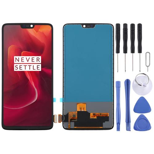 Écran Oneplus 6 A6000 Écran Lcd (Tft Material) + Tactile Pré-Assemblés Avec Outils (Noir)