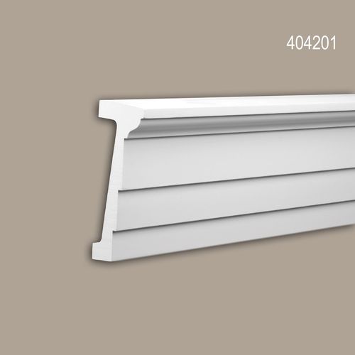 Architrave Profhome 404201 Profil de façade Moulure décorative Moulure exterieure design moderne blanc 2 m