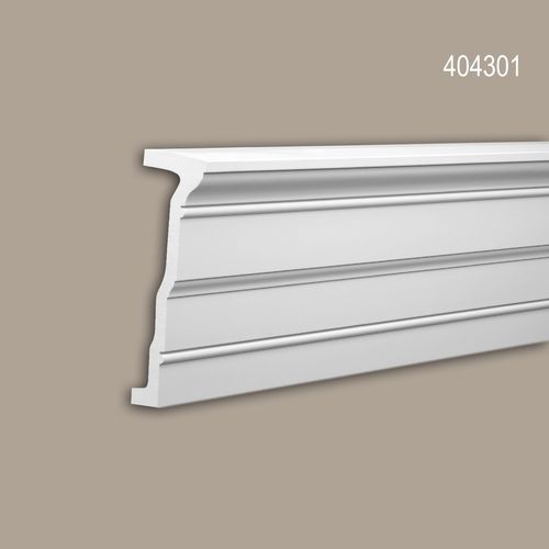 Architrave Profhome 404301 Profil de façade Moulure décorative Moulure exterieure style Néo-Classicisme blanc 2 m