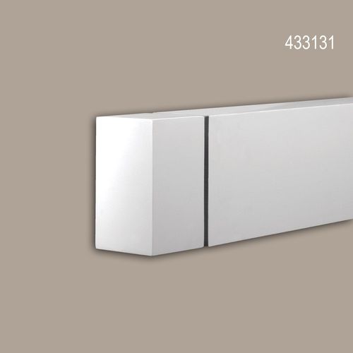 Élément d'aboutement Profhome 433131 Moulure de façade Élement décorative Élément de façade design moderne blanc