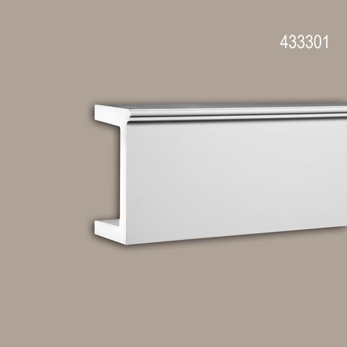 Frise Profhome 433301 Profil de façade Moulure décorative Moulure décorative design moderne blanc 2 m
