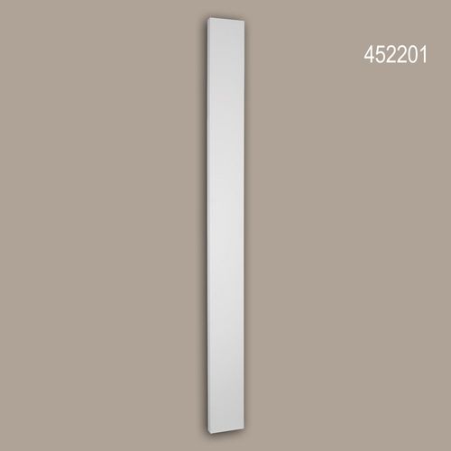 Fût de pilastre Profhome 452201 Élément de façade Pilastre Moulure exterieure style ionique blanc