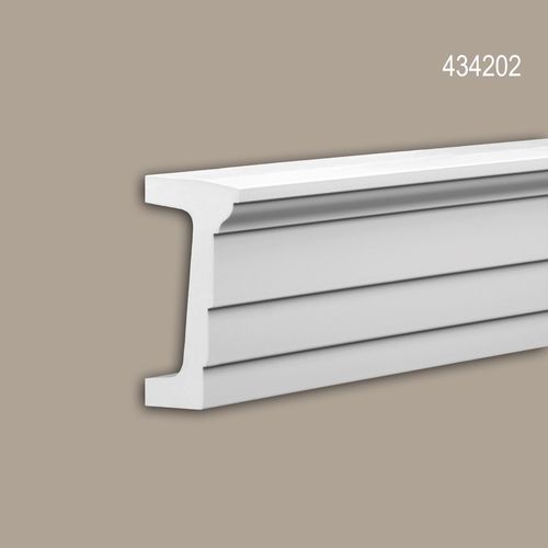 Architrave Profhome 434202 Profil de façade Moulure décorative Moulure exterieure design moderne blanc 2 m