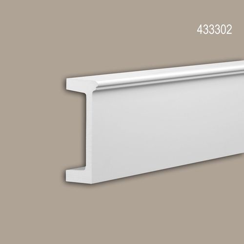 Frise Profhome 433302 Profil de façade Moulure décorative Moulure décorative design moderne blanc 2 m