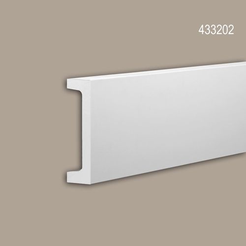 Frise Profhome 433202 Profil de façade Moulure décorative Moulure décorative design moderne blanc 2 m