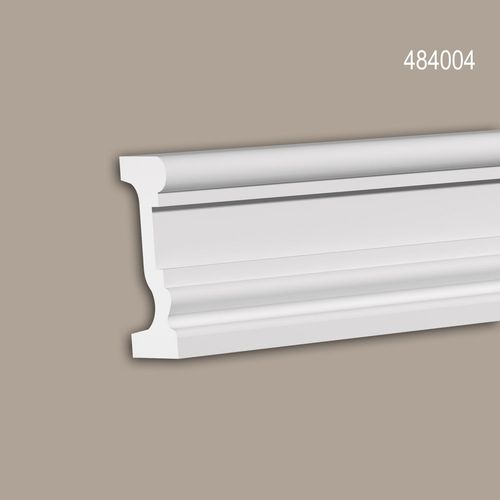 Ébrasement Profhome 484004 Profil de façade Moulure décorative Élément de façade design intemporel classique blanc 2 m
