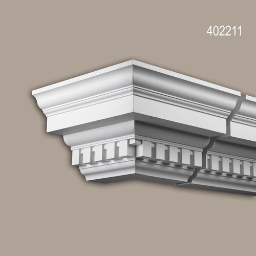 Pièce-raccord angle externe Profhome 402211 Moulure exterieure Élement angulaire Élément de façade design intemporel classique blanc