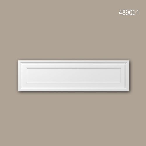 Fronton Profhome 489001 Moulure de façade Encadrement de fenêtre Élément de façade style Néo-Empire blanc