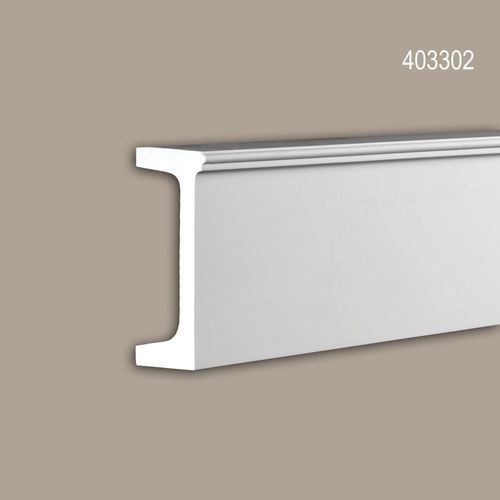 Frise Profhome 403302 Profil de façade Moulure décorative Moulure décorative design moderne blanc 2 m