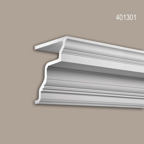 Corniche Profhome 401301 Profil de façade Moulure décorative Moulure décorative design intemporel classique blanc 2 m