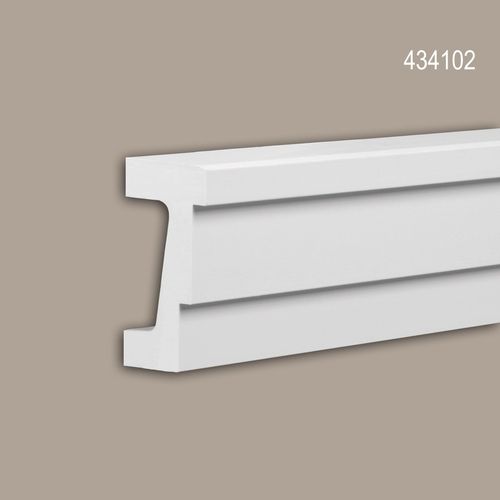 Architrave Profhome 434102 Profil de façade Moulure décorative Moulure exterieure design moderne blanc 2 m