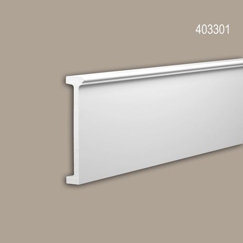 Frise Profhome 403301 Profil de façade Moulure décorative Moulure décorative design moderne blanc 2 m