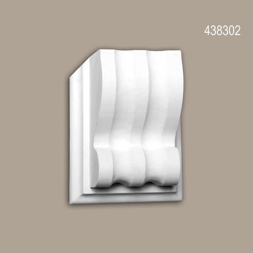 Modillon Profhome 438302 Moulure exterieure Élement décorative Élément de façade design intemporel classique blanc